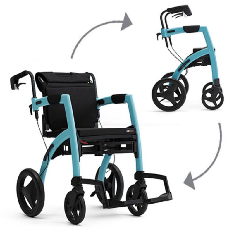 Rollz Motion azul celeste de andador a silla de ruedas